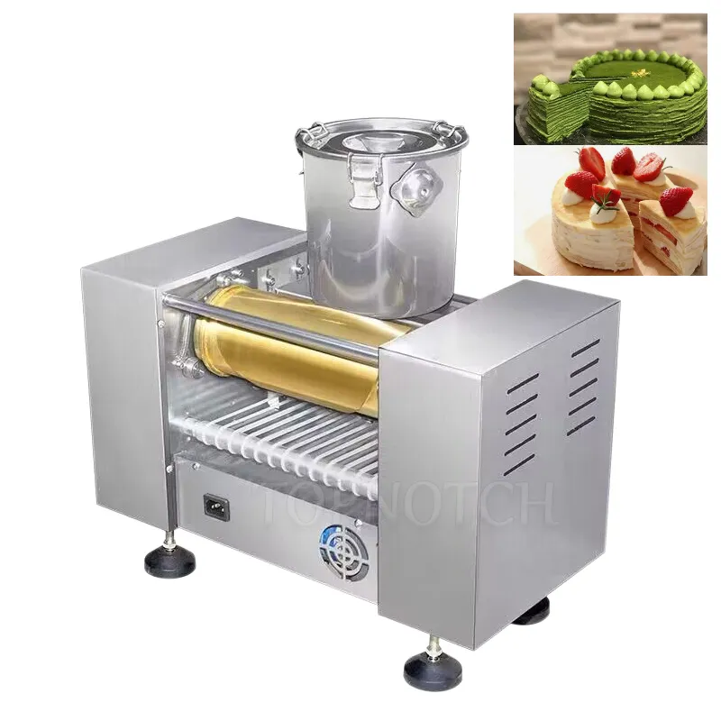 Commercial Durian Thousand Layer Spring Roll Pancake Skin Making Machine Mini Mille Crepe Wrapper Cake Maker