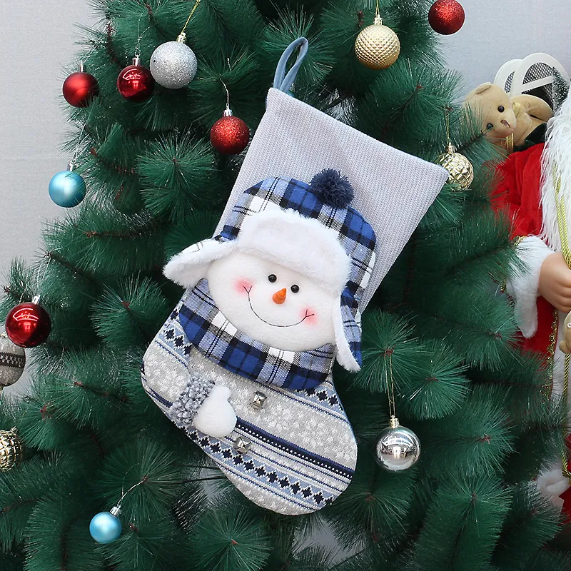 Delightful Snowman Christmas Decorations: Festive Socks Gift Bags and Pendants for Holiday Gifting, Parties, and Seasonal Cheers