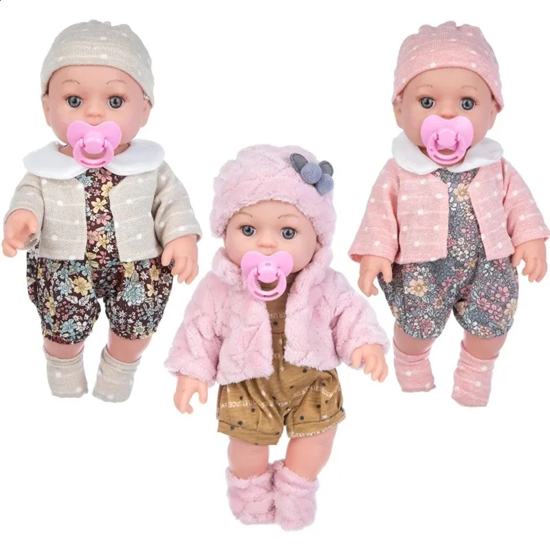 Poupées 12 pouces bébé poupées réaliste né bébé poupées Simulation bébé fille à la main jouet accessoires pour enfants Collection D5QA 231102