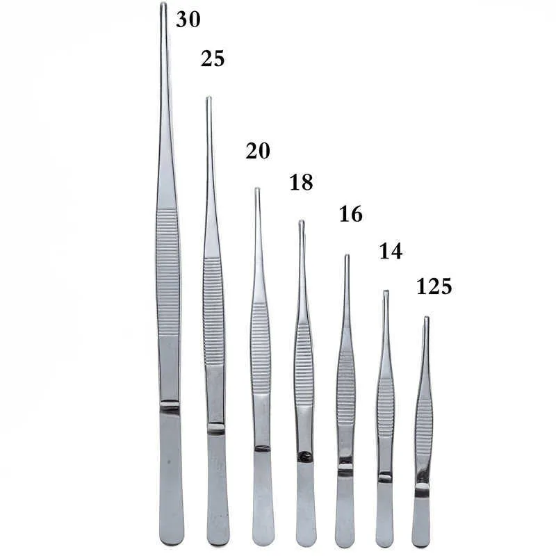 Wholesale Stainless Steel Antiiodine Medical Tweezers Long Straight