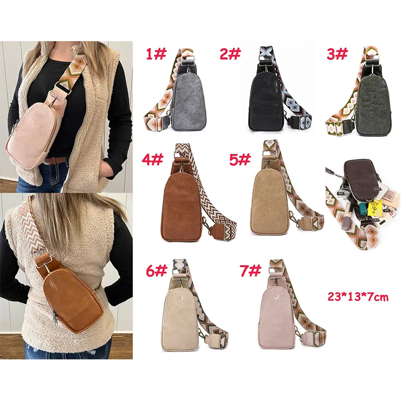 Women Fashion Chest Bags 2026.DHgate.com:Womens Retro PU Leather Crossbody Bag, Solid Color Waist Bag ...