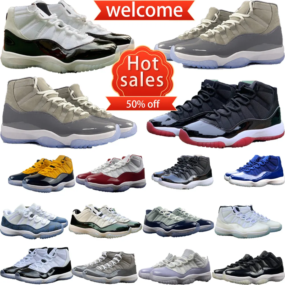 Designer Sports Shoe Jumpman 11s Men Basketball Shoe Coach Men and Women Classic Platform Outdoor Sports Shoes mode mångsidiga casual skor Storlek 35-45