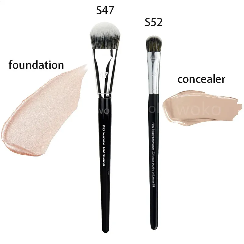 Pincéis de maquiagem Pincel de maquiagem Corretivo Sombra Contorno Blush Pó Fundação Líquido Bronzer Escova Sintética Profissional Rosto Nariz Make Up Tool 231102