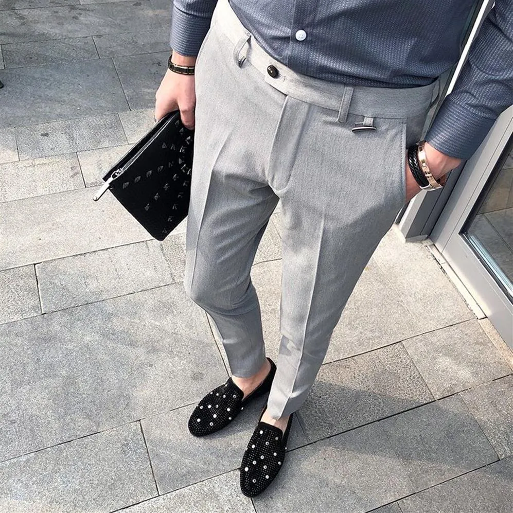 Business Casual Men Pant Slim Fit Men Men Dress Pantal