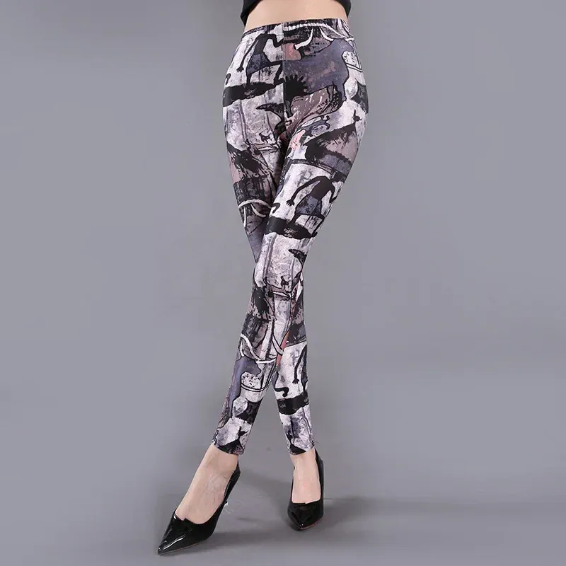 Women's Leggings High Waisted Printed Fashion Sexy Casual And Colorful Leg  Warmer Fit Most Sizes Leggins Pants Trousers Woman's