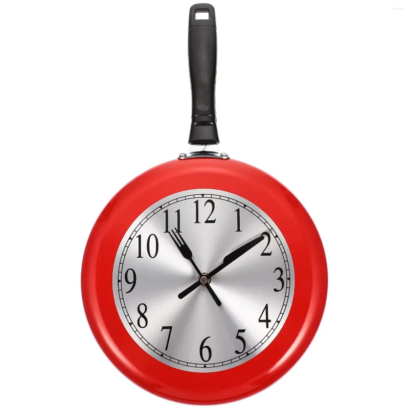 Silent Ring Novelty Kitchen Clocks With Frying Modeling Stainless Steel,  Mute Design For Decorative Hanging In Kitchen Or Home From Grapname, $21.97