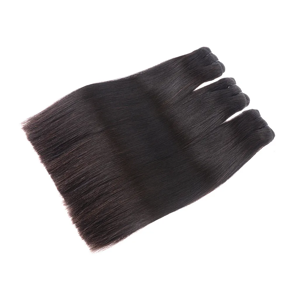 Двойные нарисованные бразильские перуанские индийские необработанные волосы для наращивания волос 10-26 дюймов, двойные утки, натуральный цвет, шелковистые прямые, 3 пучка