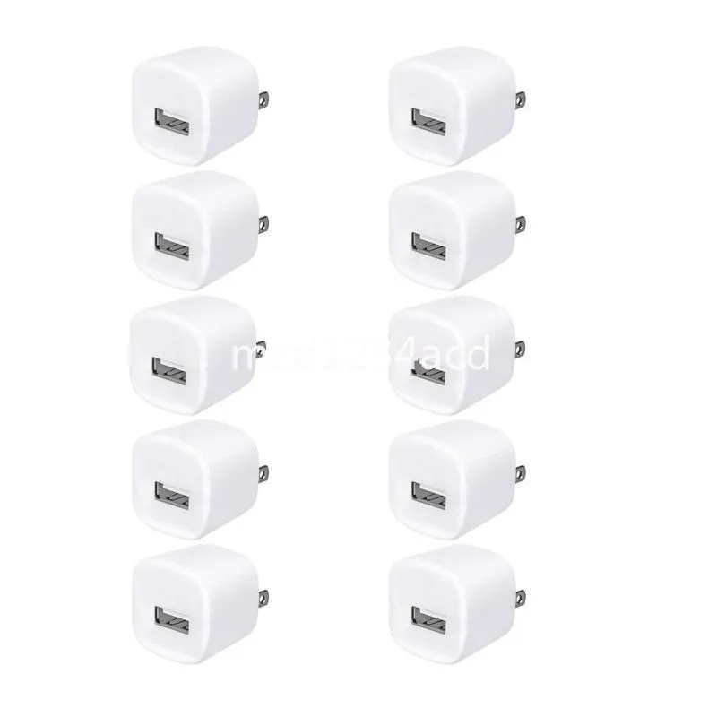 Universal 5V 1A US Wall Charger USB Plug Phone Adapter Mini Portable Power Adapters för Samsung iPhone 5 6 7 8 X M1