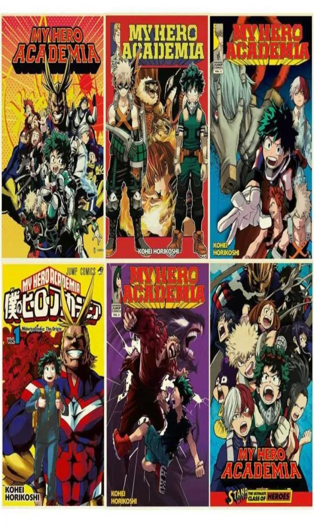 Janpnese Anime Vintage Metalen Tin Teken Cafe Slaapkamer Muur Decor My Hero Academia Ijzer Schilderij Poster Voor Home Decor Plaqu6502930