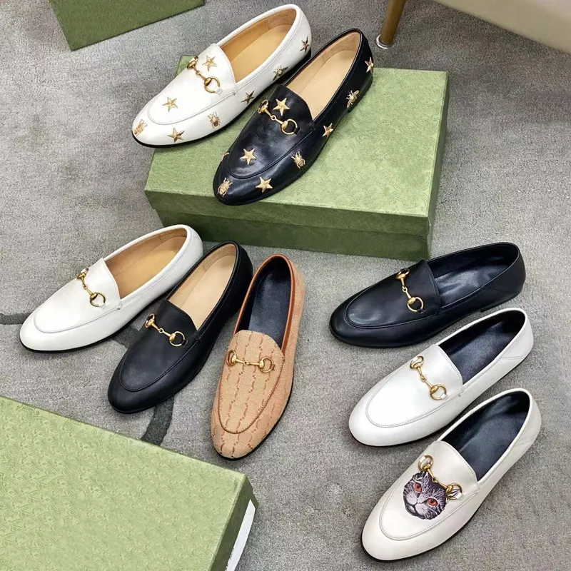 Anzugschuhe, Slipper, 100 % echtes Leder, faltbare Schuhe, Herren- und Damenschuhe, Größe 34–46, bedruckte Herren-Loafer aus Metall mit runder Zehenpartie, Pantoletten, Horsebit-Designer