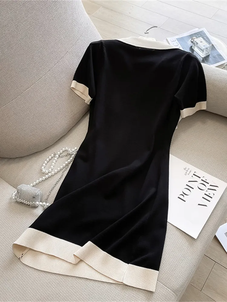 Collar Summer Dress, Casual V Neck Dress: Knitted... From Kua01, $19.57 In  Bulk | DHgate.Com