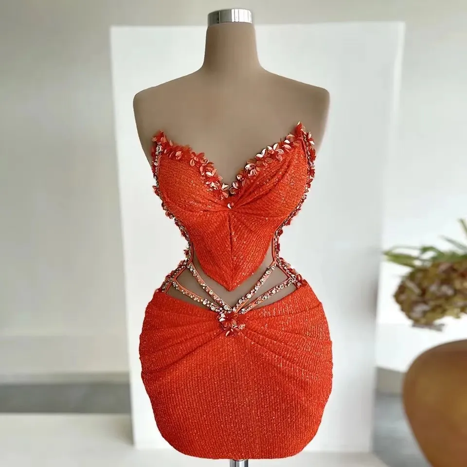 sachin and babi light blue dress Zabbarra Off The Shoulder Mini Dress | Orange | Womens main image 1