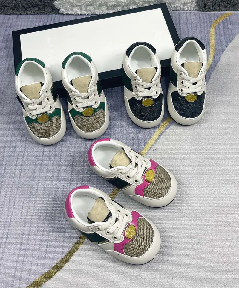 barnskor designer casual tränare småbarn baby sko ungdom sneaker spädbarn pojkar flickor barn svart vit rosa lyx varumärken sneakers