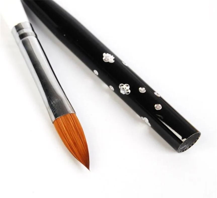 Hela 1 st nr 10 avtagbar nagelkonst akryl Kolinsky Sable Ritning Borste målning Pen Manikyr Nagelkonst Styling Tool 6172791251