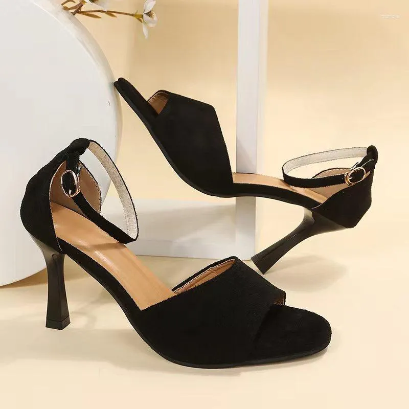 Sandaler Summer Shoes Woman 2023 Platform High Heels Women Square Open Toe Shoessandals