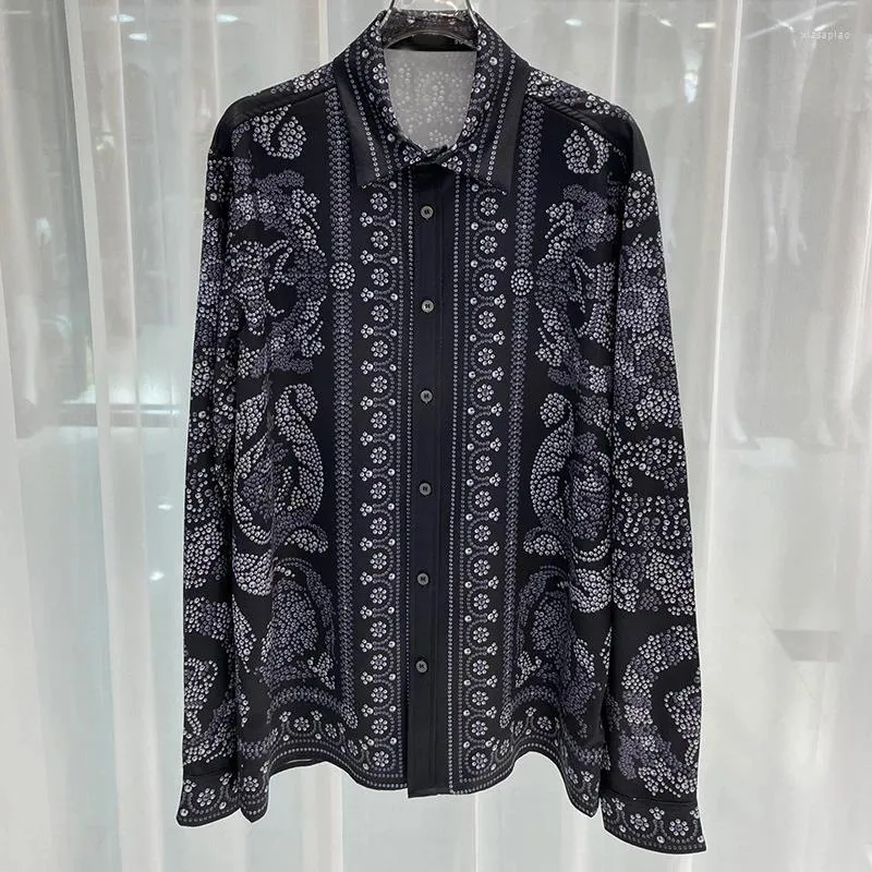 Männer Casual Hemden 2023 Langarm Hawaiian Streetwear Shirt Männer Kleidung Harajuku Social Anzug Kragen Mode Mäntel Camisas De Hombre