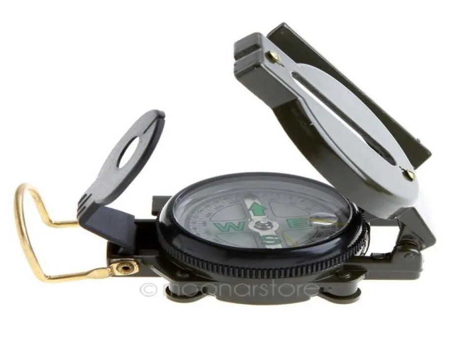 Mini montre lensatique militaire, boussole de poche, loupe armée verte pour Camping chasse marche entière HM3515275190