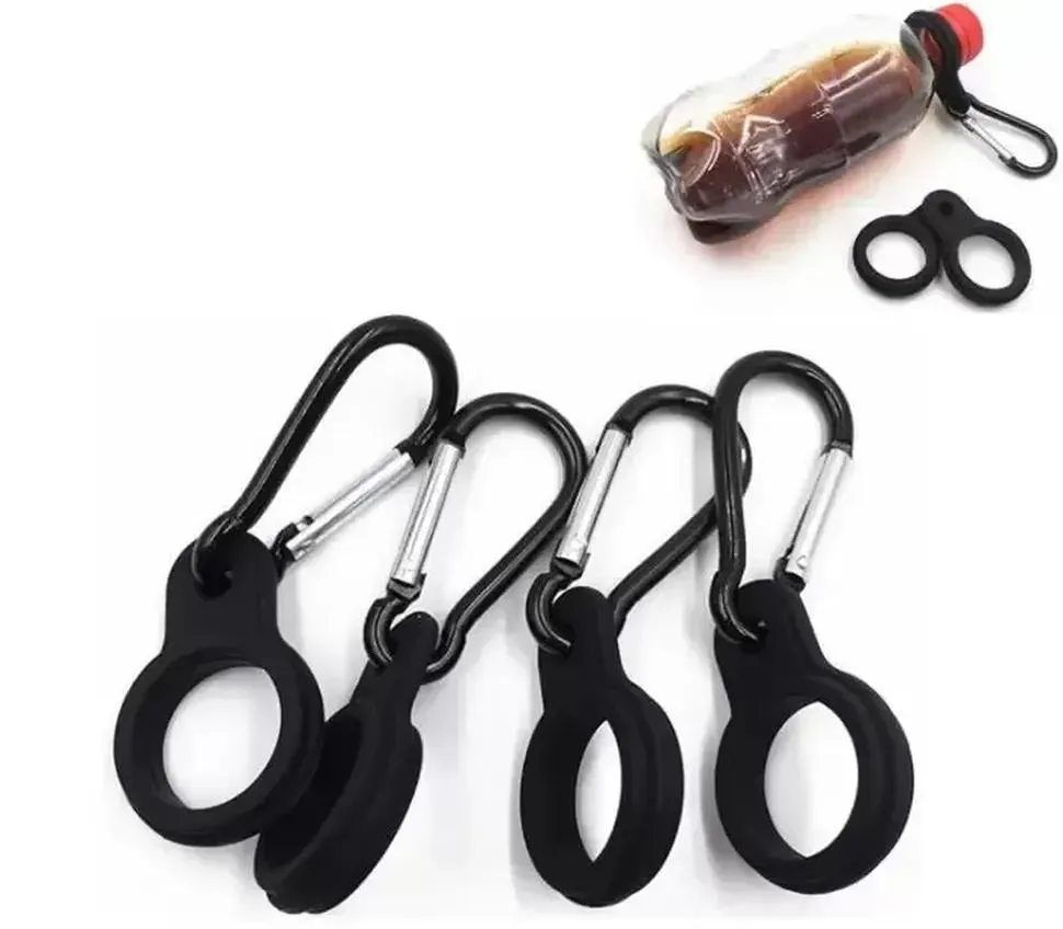Carabiner Clip | Cola Shaped Bottles | Cascade | Black 