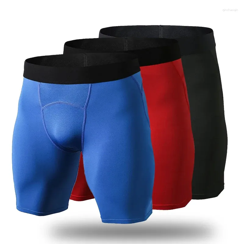 Vêtements de sport Shorts pour hommes Fitness Bodybuilding Pantalons de survêtement Sous-vêtements Noir Entraînement Entraînement Courir Jogging Collants courts Logo personnalisé