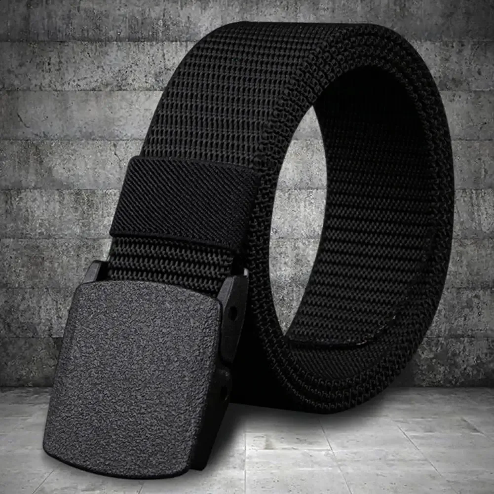 Ceintures 125cm hommes ceinture en Nylon militaire réglable boucle exquise hommes léger tout Match ceinture de taille voyage en plein air taille tactique 231102