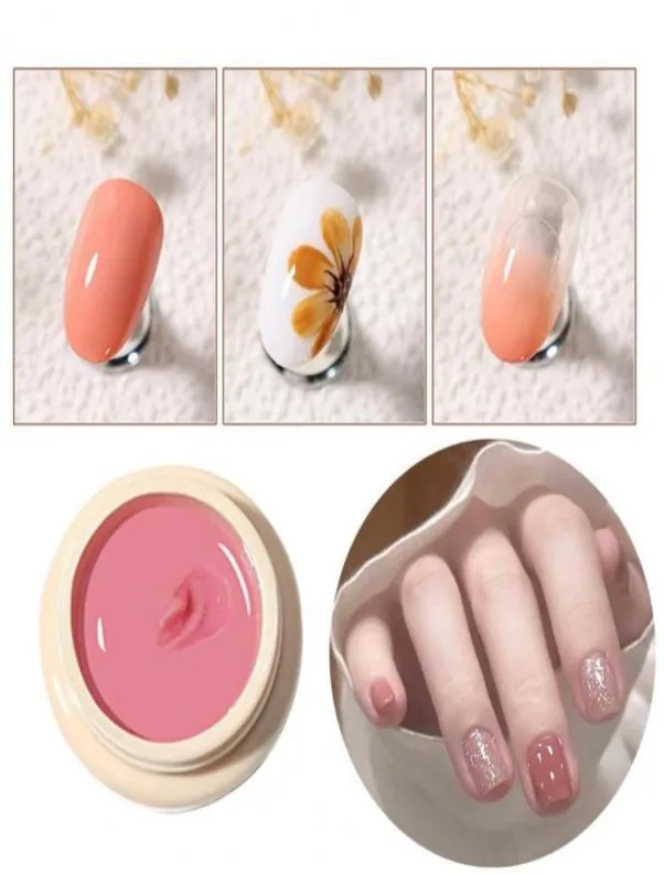 Nail Gel 5ml Polish Quick Drying Long Lasting Solid Color Clear Varnish Mousse UV For Manicure5419647