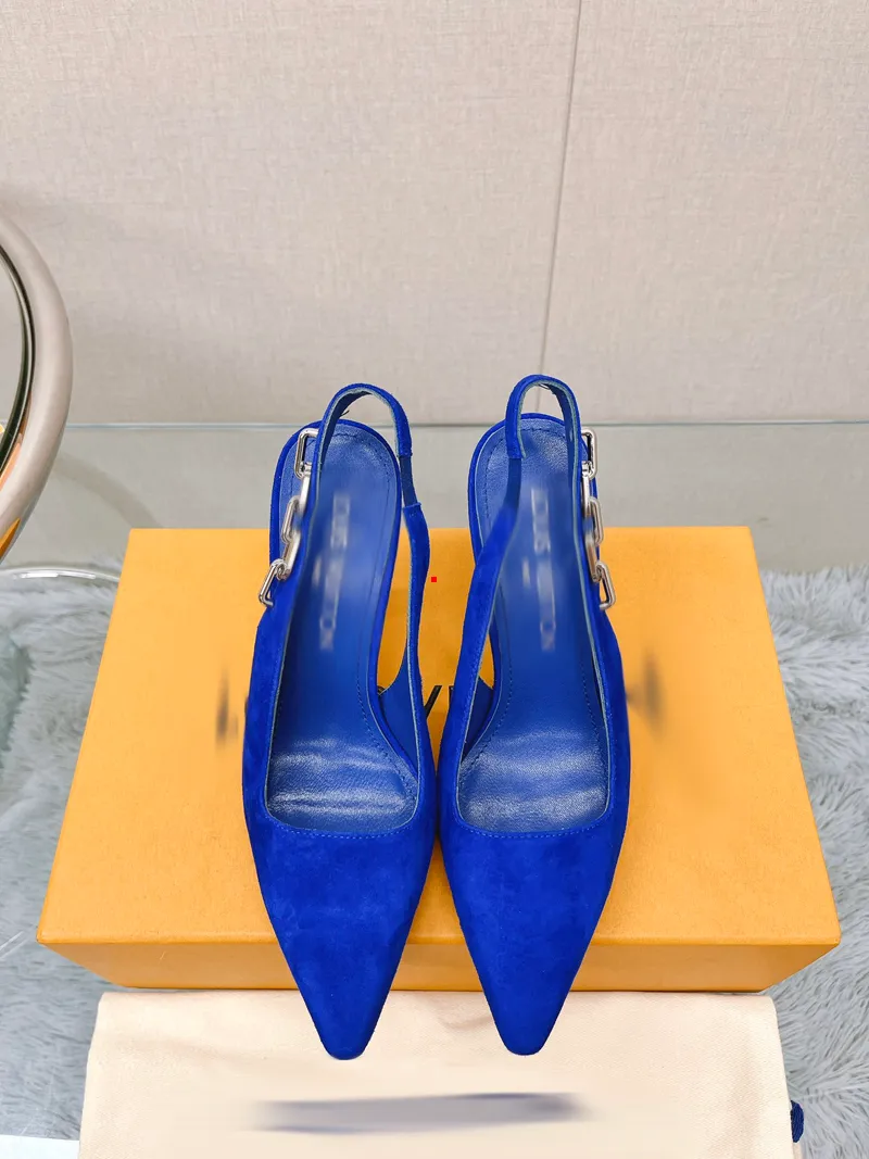 Electric blue store ladies shoes