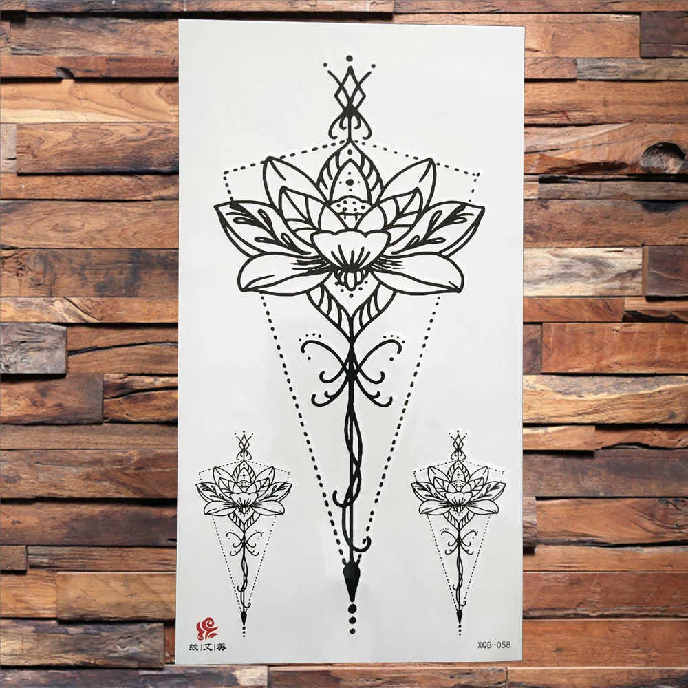 Temporäres Drachen-Tattoo – 1 Blatt Schwarzes Fake-Tattoo Für Festivals, Partys Oder Einfach So