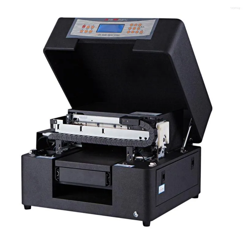 Skrivare Small Format Digital Flatbed Inkjet LED Telefonfodral Kortetikettutskriftsmaskin