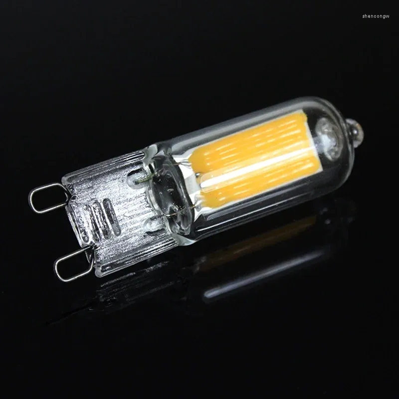 Ampoule LED COB en verre G9 6W 9W 12W, sans scintillement, 220V, lustre de maison, projecteur, remplacement de lampes halogènes 25W 45W