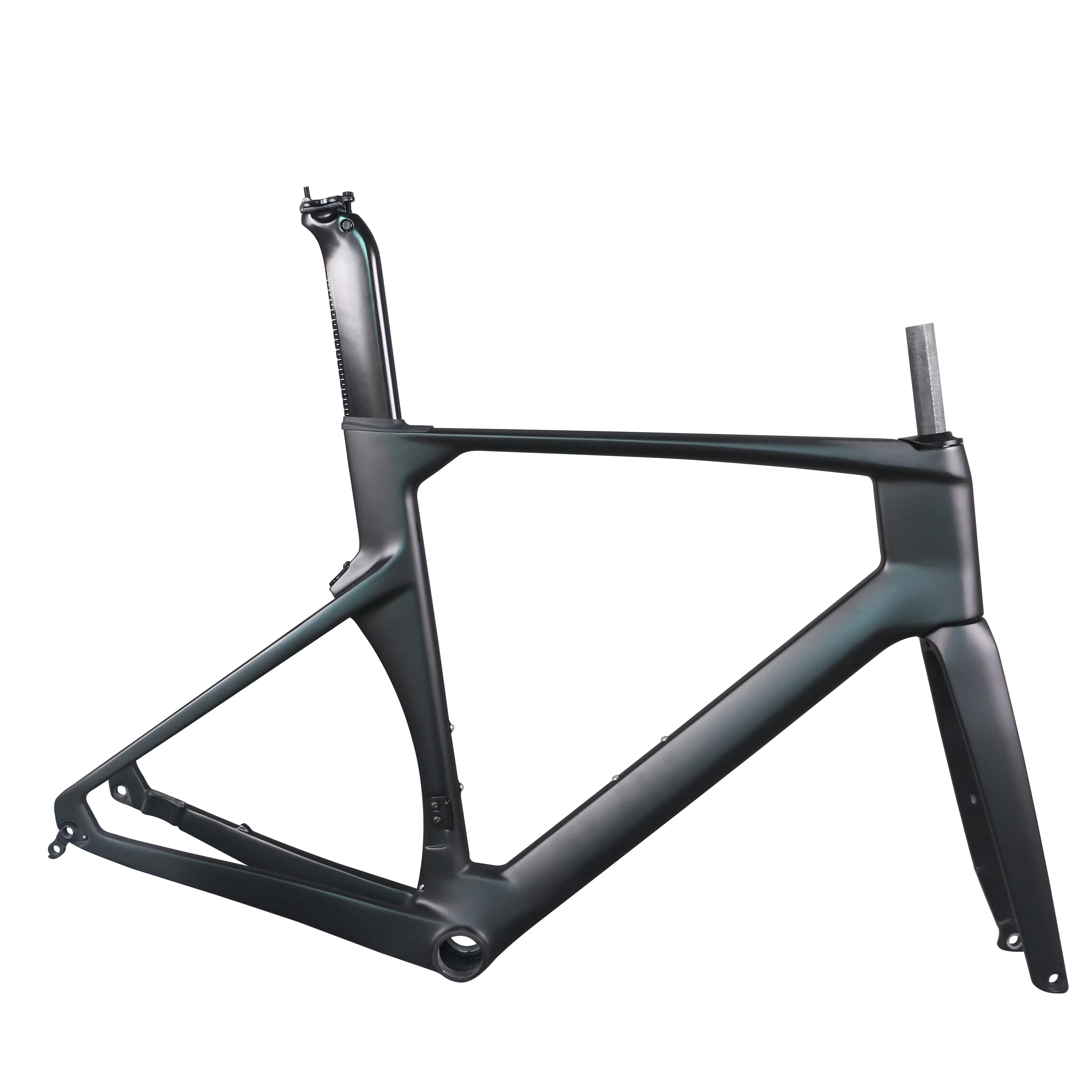 Carbon Fiber TT X40 Aero Disc Road Bike Frame With Semi Internal Cable