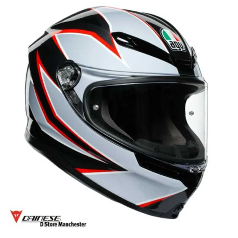 AGV Full Helmets Men and Women's Motorcycle Helmets AGV K6 Flash Sport Touring Urban Helmet L Wn-Rei0