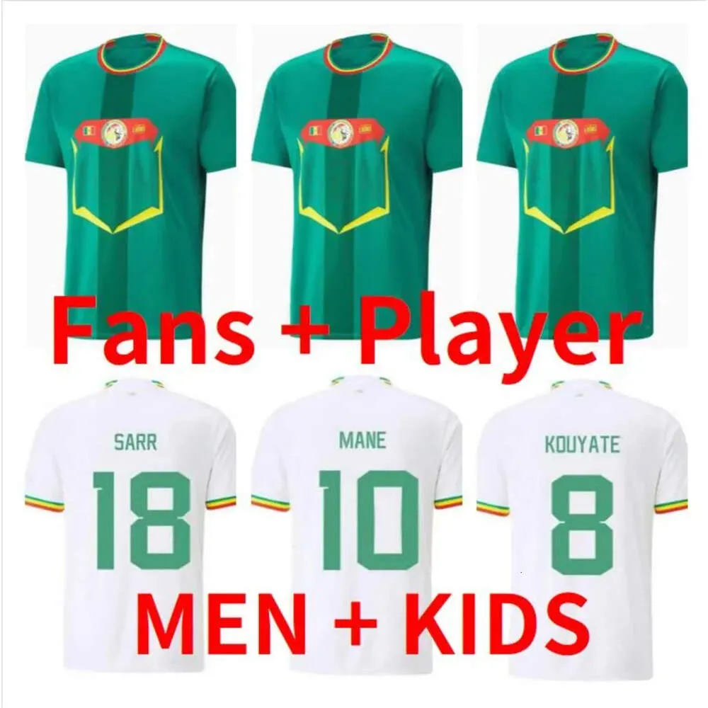 Qqq82023 Soccer Jersey Mane 22 23 World Cup Home Away Koulibaly Gana Kouyate D.dia Sarr Diallo Football Shirts Fans Player Version
