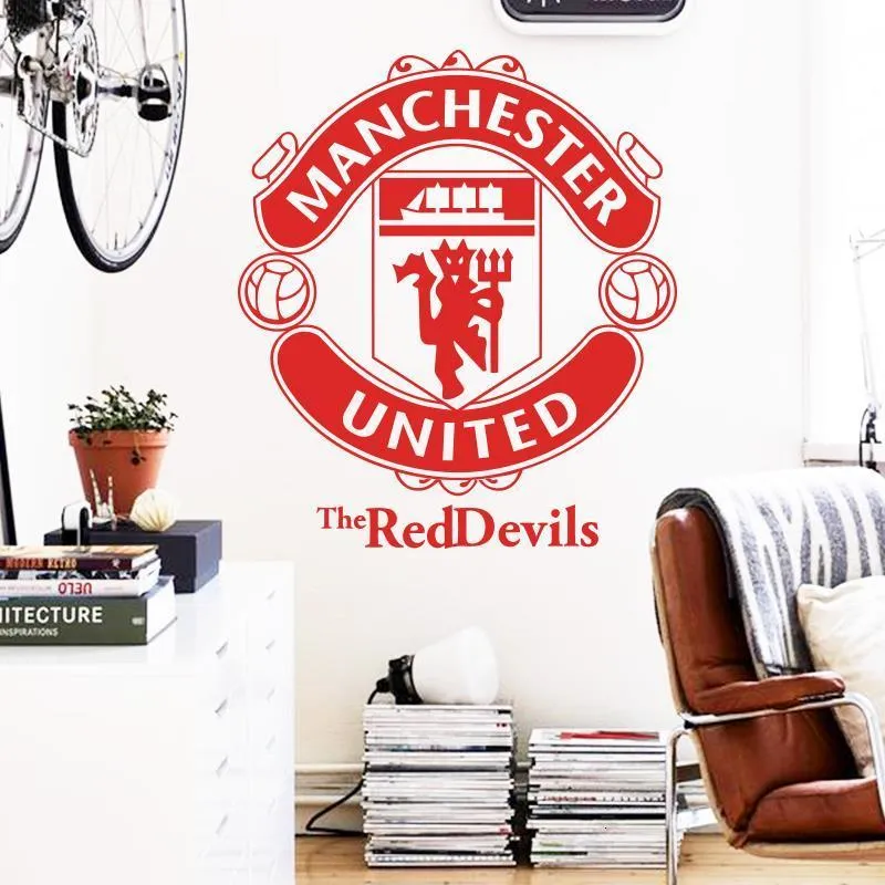 Art Design home decoration Vinyl football marks Wall Sticker removable soccer club signs room decor decals in bedroom or shop