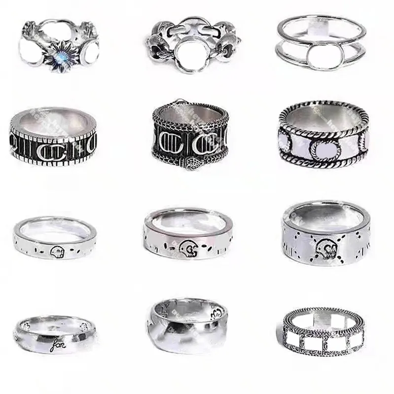 Titanium Steel Silver Love Ring Men Women Gold Jewelry For Lovers Casal Designer Rings Tamanho do presente 6-11 Largura 4-6mm