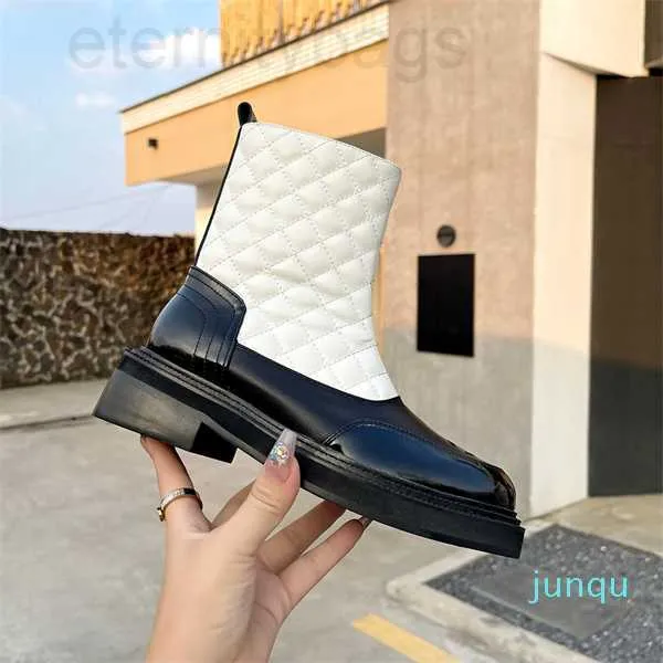 Novo designer 2023 laureado women boots Brand bota bota inverno couro genuíno couro grosso de salto alto sapatos de luxo de luxo de luxo de luxo de luxo de luxo 03 ccity