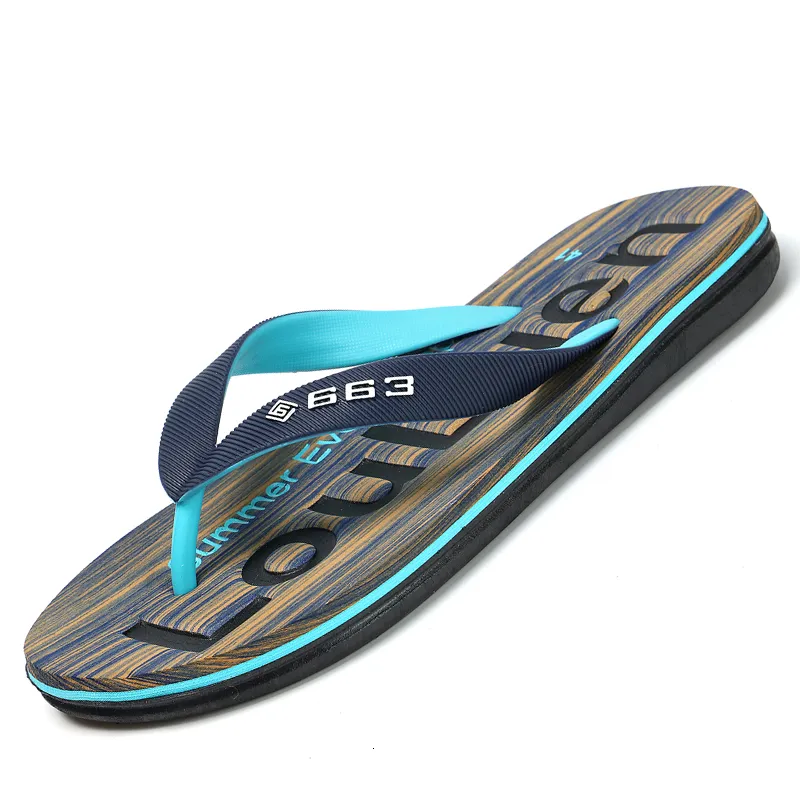 GAI Marca de Alta Qualidade Flip Flops Verão Moda Concisa Slides Casuais Homens Chinelos Praia Ao Ar Livre 230403 GAI