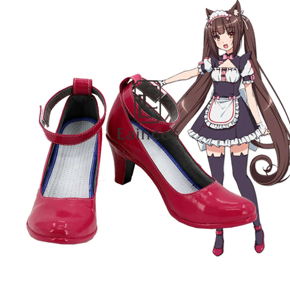 Catsuit Costumes Game Nekopara Chocolat Cosplay Blue Custom Made Shoes