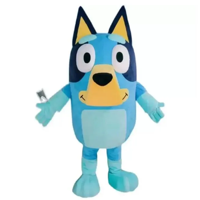Bingo The Dog Mascot Costume Adult Cartoon Characon Tipet Plan de combinaison attray