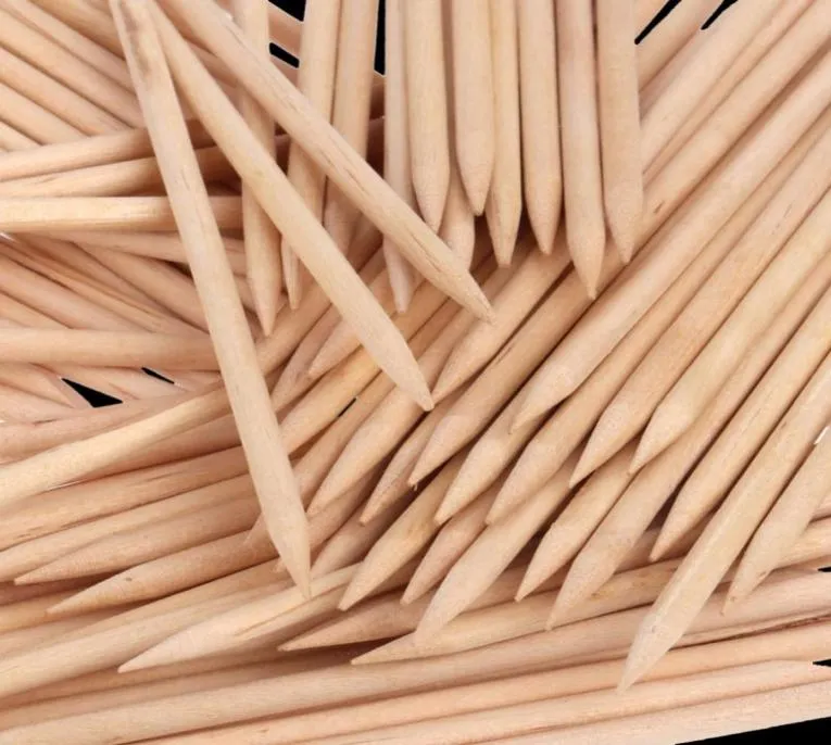 100 pezzi bastoncini di legno per unghie spingipelle per unghie bastoncino di legno arancione bidirezionale per unghie pusher smalto per rimozione manicure strumenti per la cura delle unghie2318248