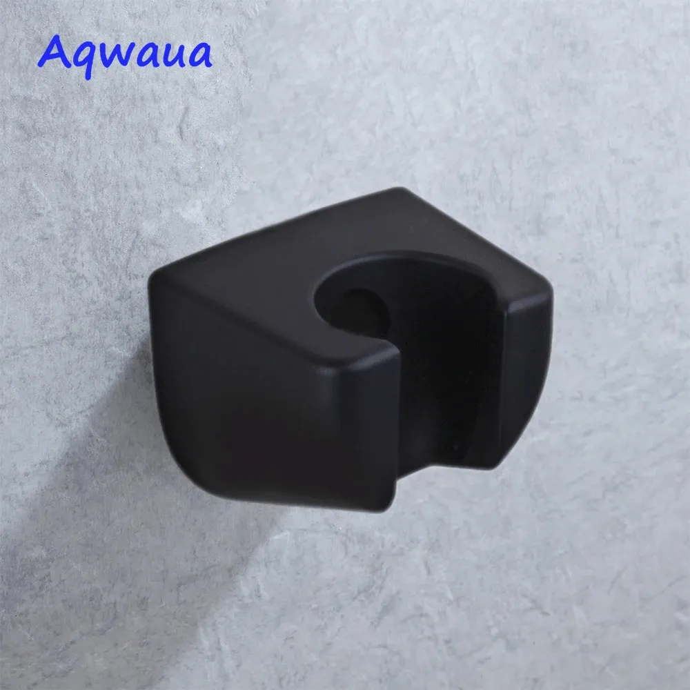 Autres robinets Douches Accs Aqwaua Support de support de pomme de douche Utilisation de salle de bain Accessoires de salle de bain de taille standard Plastique ABS noir mat 231102