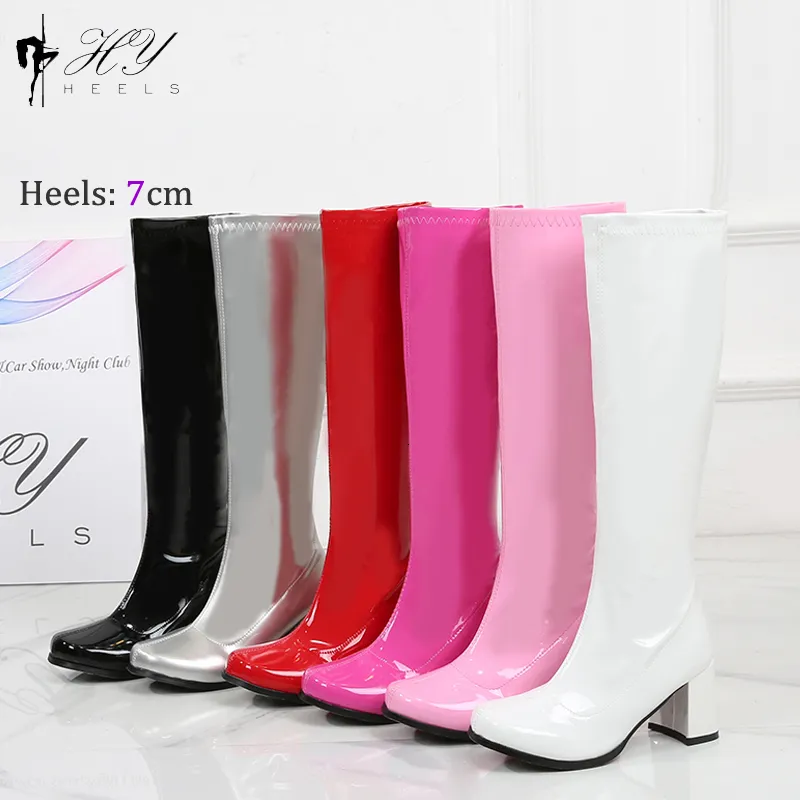 Flat gogo boots online