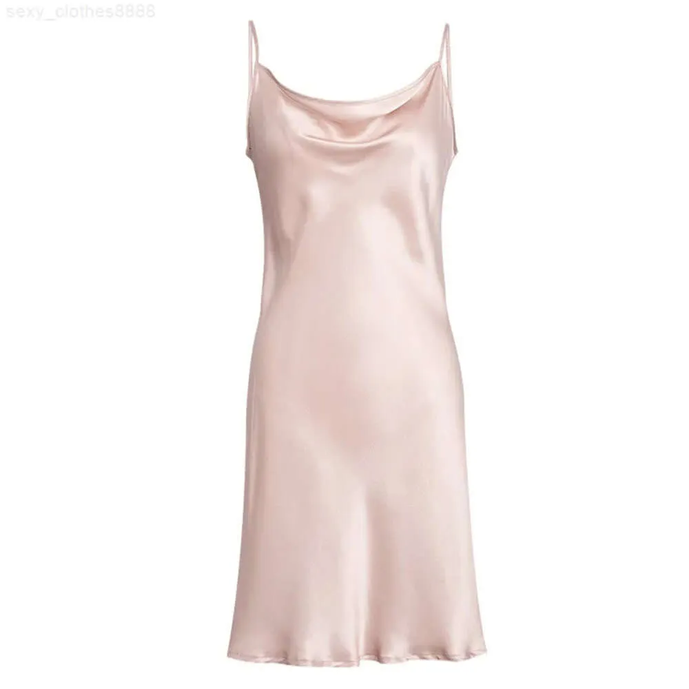 Luxury Silk Sleeveless Pajama Satin Slip Dress For Women Sexy Night Gown  From Sexy_clothes8888, $28.33
