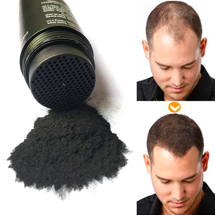 Top Hair Loss Concealer Fibra per la costruzione dei capelli in polvere 27,5 g in 9 colori Assottigliamento completo dei capelli all'istante