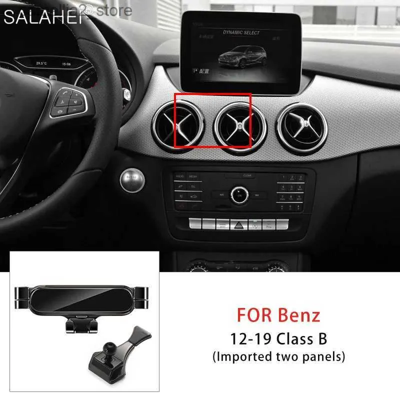 Support pour voiture Support de téléphone portable de voiture par gravité pour Mercedes Benz classe B W246 W242 2012-2019 Support d'évent Support GPS Support accessoires de voiture Q231104