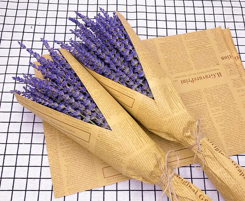 Decorative Flowers Denisfen Dried Lavender Bouquet Real Flower Plants Branch Floral Home Wedding Decoration Accessories