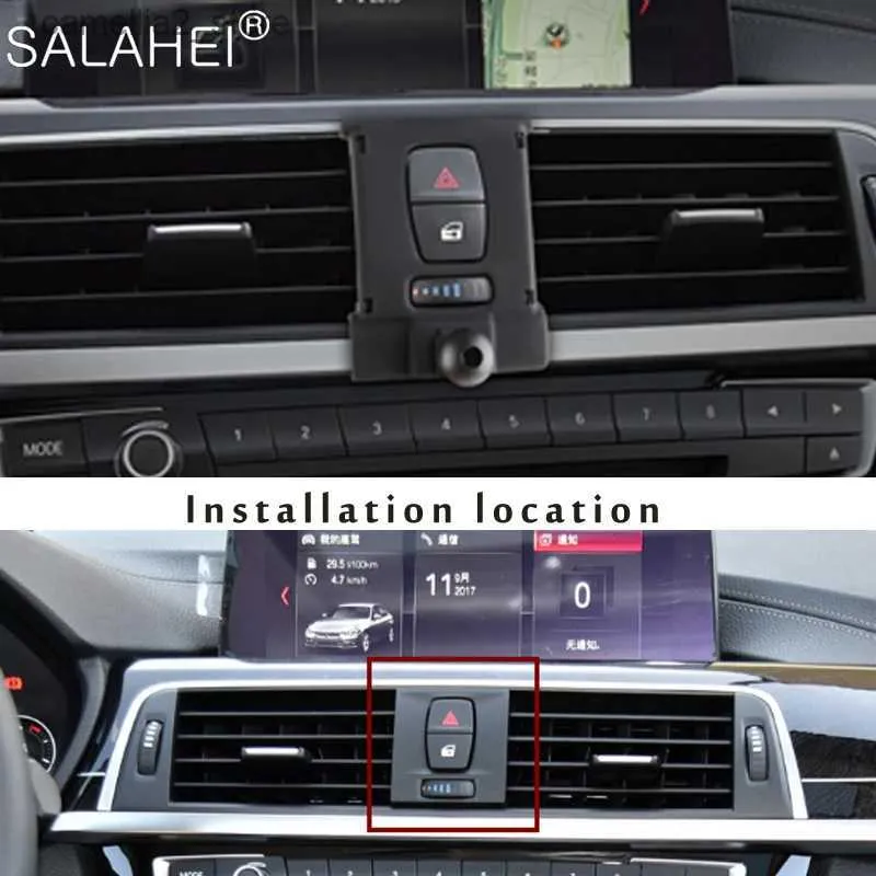 Support pour voiture Support de téléphone de voiture réglable support GPS pour BMW M3 M4 série F30 F31 F32 F33 F34 F35 F36 F80 F82 accessoires intérieurs automatiques Q231104