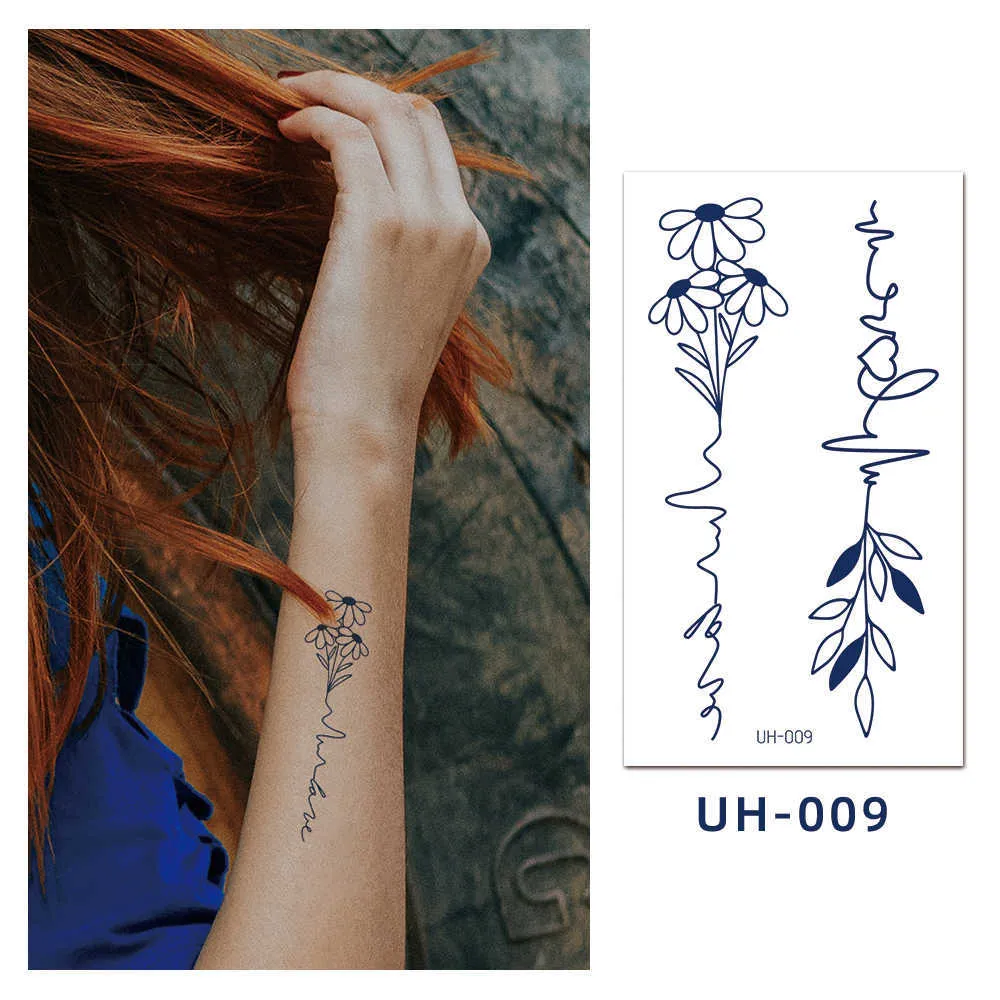 2 Stück Kräuter-Tattoo Aufkleber Flügel Arm – Semipermanent, Wasserfest, Entwickelt Sich In 24-48 Stunden, Ungiftig