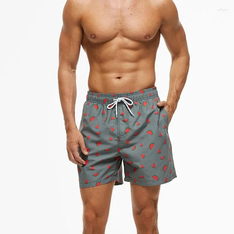 Mäns shorts JW58 2023 Summer Print Swimming Men Beach Pool Party Tight Swim Baddräkter Briefs Bikinis Sports badkläder