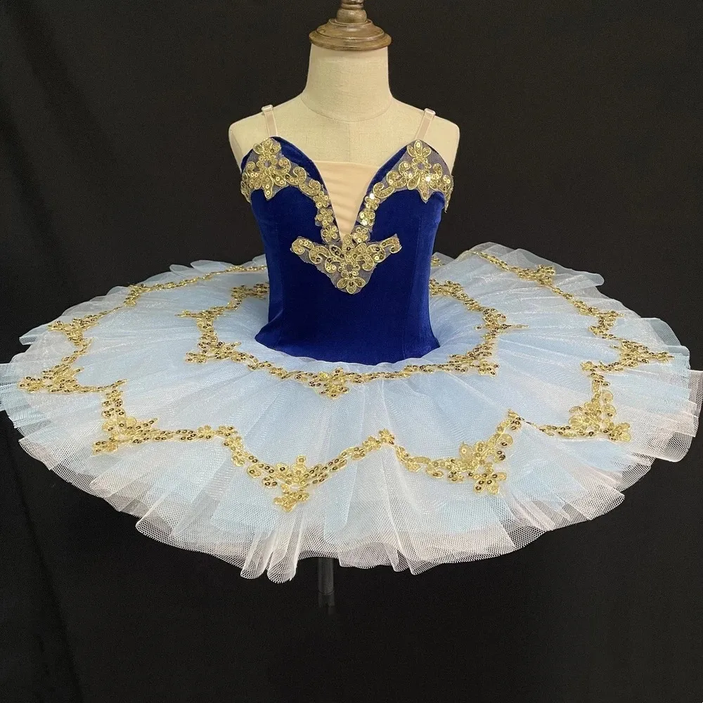 Dancewear azul profissional bailarina ballet tutu para crianças crianças meninas mulheres adultos bailarina festa ballet trajes de dança meninas 231102