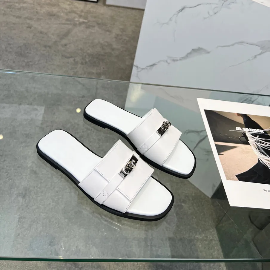 Designer Slipper Luxury Slides Brand Sandals Woman Slide Men Slippers Flat Bottom Flip Flop Design Sneakers Leather Sandal by 1978 W280 006